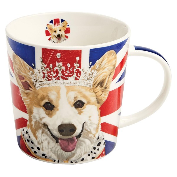 Paperproducts Design Royal Corgi Gift-Boxed Bone China 13.5 oz Cylindrical