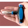Yiqicomle T Handle Flat Head Screwdriver, 10mm T Handle Flat