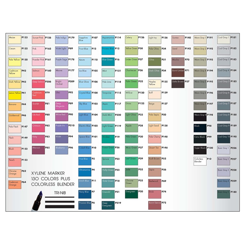 AD Marker The Original Chartpak, Tri-Nib, Sunset Pink, 1 Each