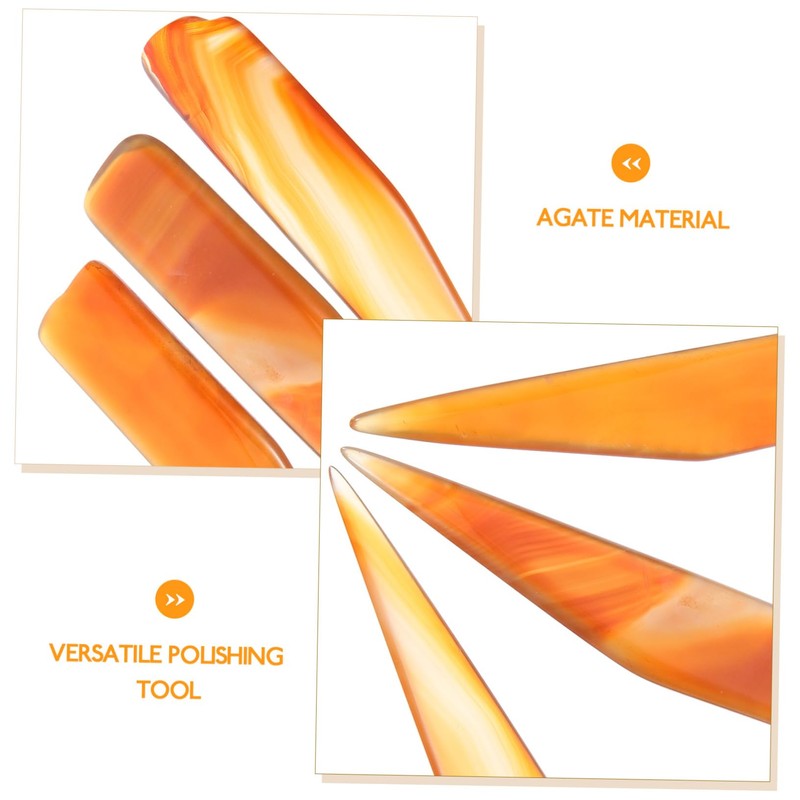 TEHAUX Burnisher for Jewelry 3pcs Set Smooth Polishing Tools for