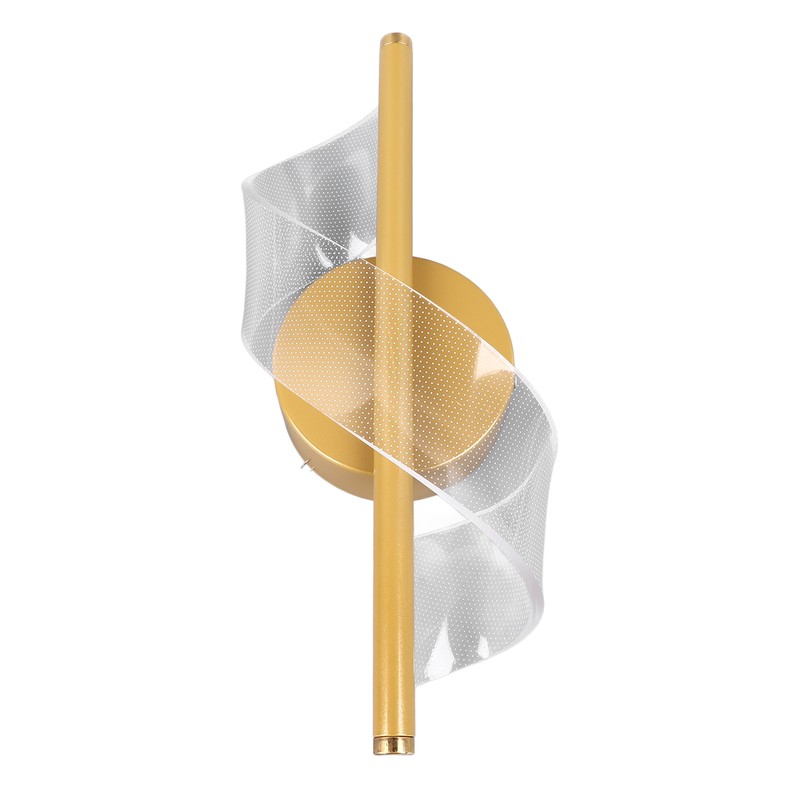 18W Spiral Modern LED Indoor Wall Sconce Lighting Acrylic Indoor