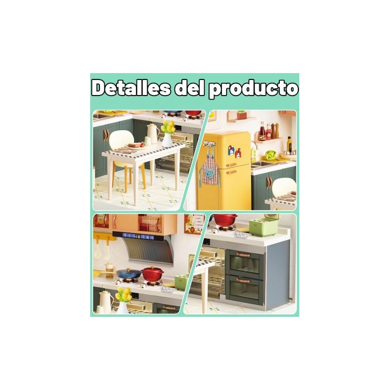 BeepZipp - Kit de cocina en miniatura de casa de
