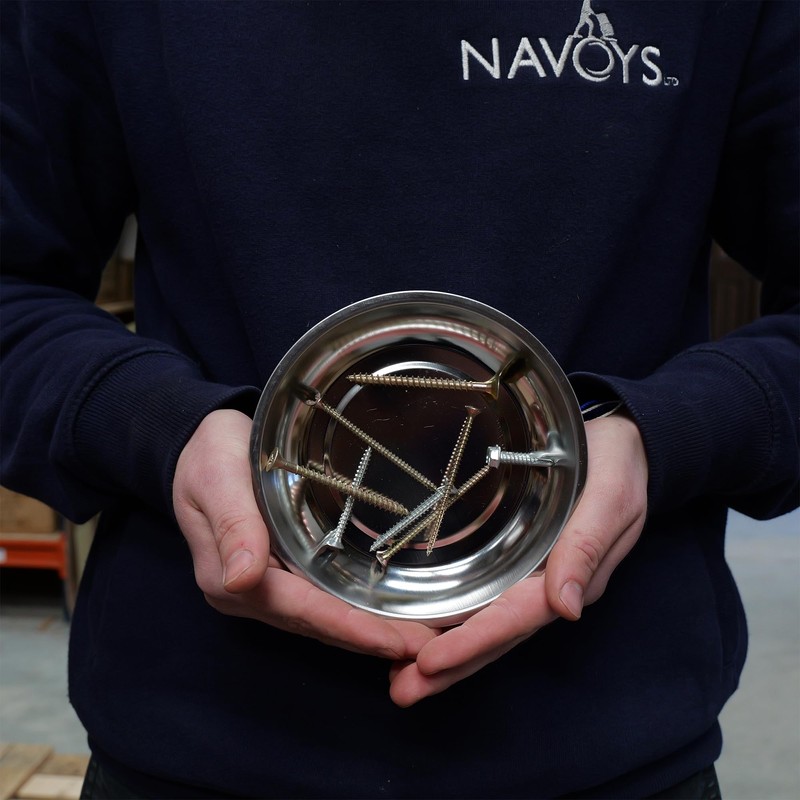 Magnetic Bowl – 6-Inch Stainless Steel Tray with Strong Magnetic