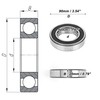 ACROPIX 6210VV & Deep Groove Ball Bearing P5 50x90x20mm Lubricated