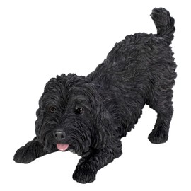 Vivid Arts - Active Pups Black Cockapo Ornament - AP-CKP1-D