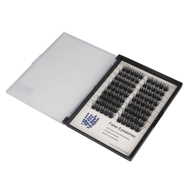 Hannahool Wide Stem Cluster DIY Eye Lashes Extensions Mixed 10-12-14-16mm/14-16-18mm