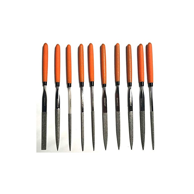 GOBEST jewellers Diamond Precision Needle File Metal Set 10 pcs