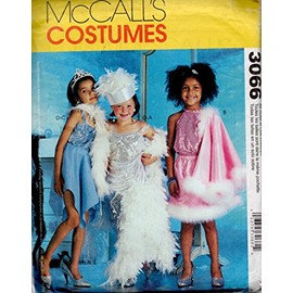 McCalls 3066 Toddler Child's Glamour Dress-up Costume Sewing Pattern Child Size 3-8