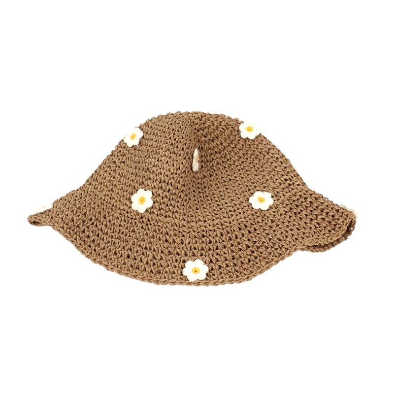 Meliyya Women's Straw Hat Foldable Adjustable Summer Straw Sun Hat