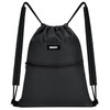 WANDF Drawstring Backpack with Shoulder Pad String Bag Sackpack Cinch