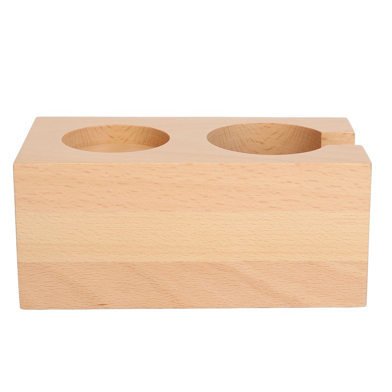 Wooden Coffee Tamper Station Stable Prevent Slip Coffee Tamper Holder