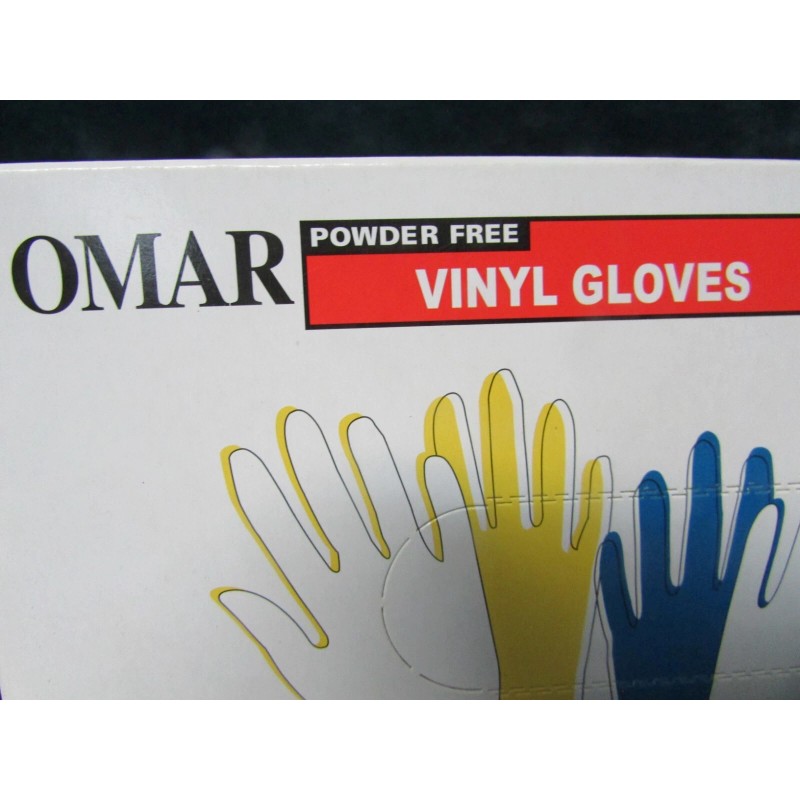 OMAR 100 Small Vinyl Gloves Powder Free Disposable Premium Food