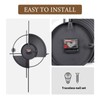 HEBOIX Modern Wall Clock for Living Room,Large Decorative Wall Clock,Digital