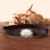 BBOTEN Soaring Eagle Belt Buckles for Men, Western Silver Black
