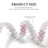 CABODYALS 20 m 9.5 mm White Sequin Trim Bead Sequins