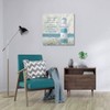 Nautical Lighthouse Bible Verses Wall Decor - Aqua Canvas Print