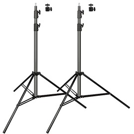 Heavy Duty Aluminum Alloy Photography Video Tripod Light Stands, Tripod Stands for Softboxes, Umbrellas, Reflectors, Lights - Pack of 2, 9.19 Feet/2.8m