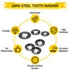 Internal Tooth Starlock Washers, 330PCS 8 Size Quick Speed Locking