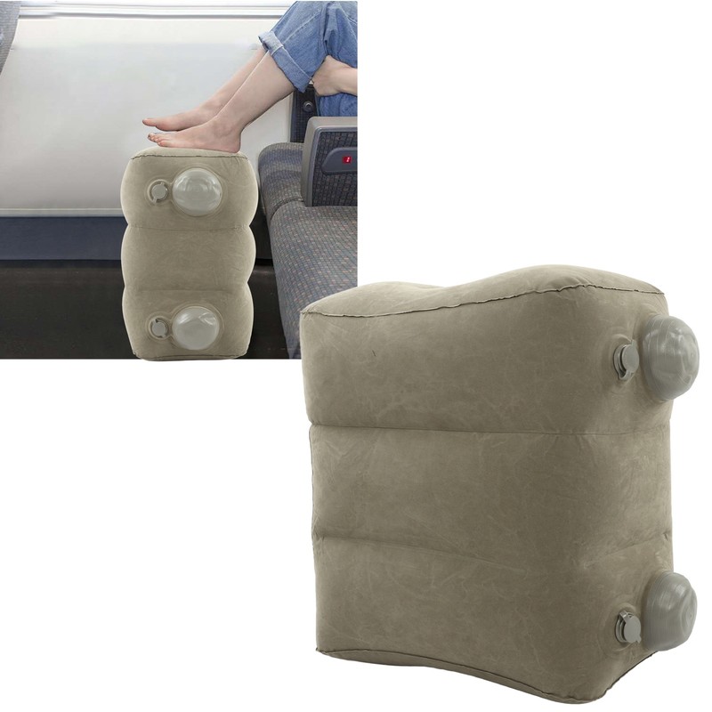 Inflatable Foot Rest Promote Blood Circulation Relieve Fatigue PVC Flocking