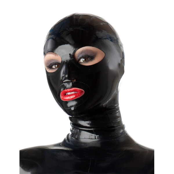 Latex Catsuit with Big Eyes 0.4mm - black
