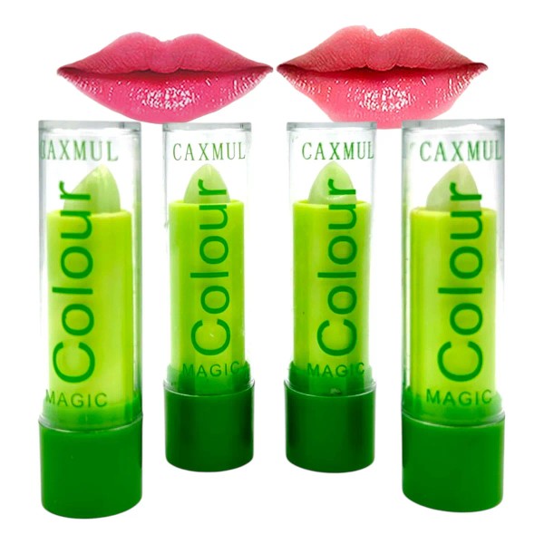 Set De 4 Labial Lipstick Mágico De Aloe Vera Ligero