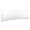 PiccoCasa Bolster Pillow Case Embroidery Brushed Microfiber Body Pillow Cover