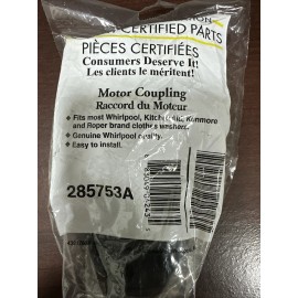 WHIRLPOOL, KENMORE NEW OEM WHIRLPOOL 285753a WASHER MOTOR COUPLER