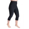 Sigvaris Lymphedema Compreshort Capri 10 15 mmHg Black XXL Reg