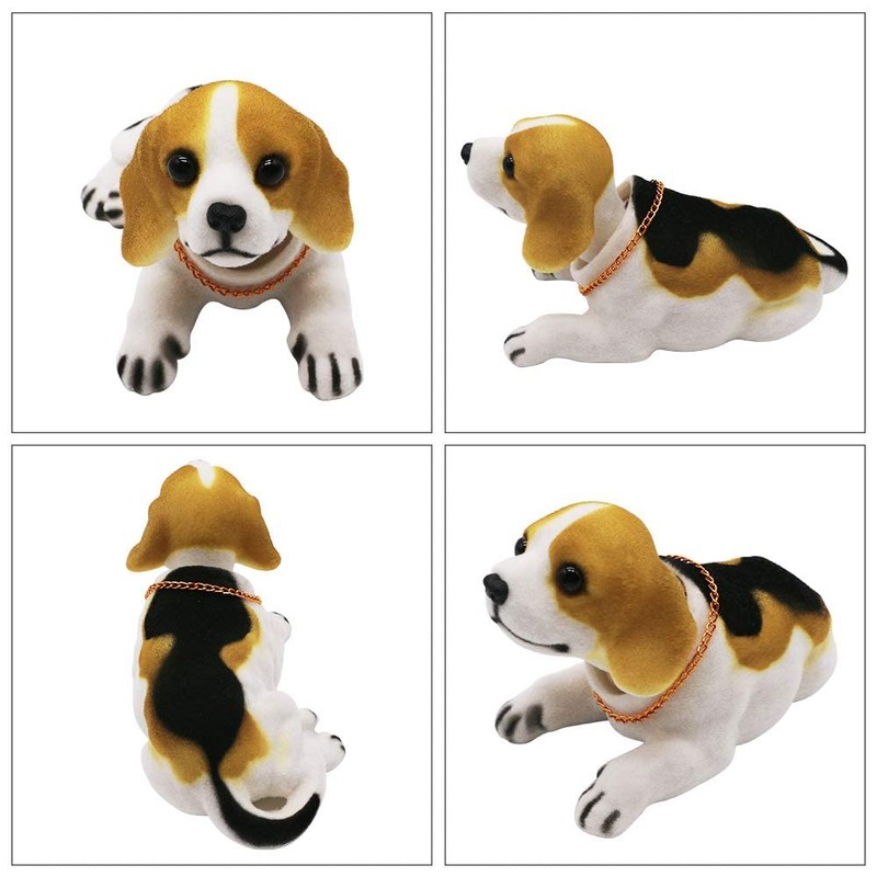 Bobble Head Beagle, Car Decoration Nodding Dog Ornaments High Emulation