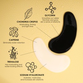 AUSLKA Under Eye Patches(30 Pairs), Wrinkles Eye Mask Patches for Dark Circles, Puffy Eyes, Day & Night Combination Eye Patches with Hyaluronic Acid, Vegan, Gift for Birthdays, Cruelty-Free