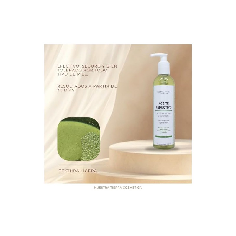 Aceite Reductivo Efecto Sauna Ideal Para Masajes 250ml