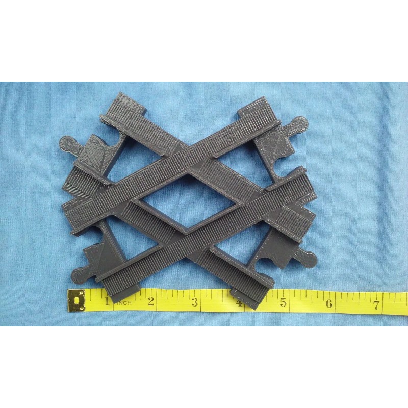 Duplo Compatible Custom Train Track Cross piece Compatible to Duplo