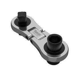 SabreCut 1 x MRSC08 Dual Drive Flex Smallest Mini Micro Ratchet 6.3mm HEX 1/4" Square Drive Stainless Steel Professional 72 Tooth Gear Tiny Hand Ratchet Wrench