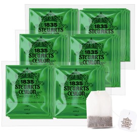 George Steuart Tea Flavored Tea Bags, Apple Tea, 2.1 oz (60 g) (2 g x 30 bags) Large Capacity Ceylon Tea