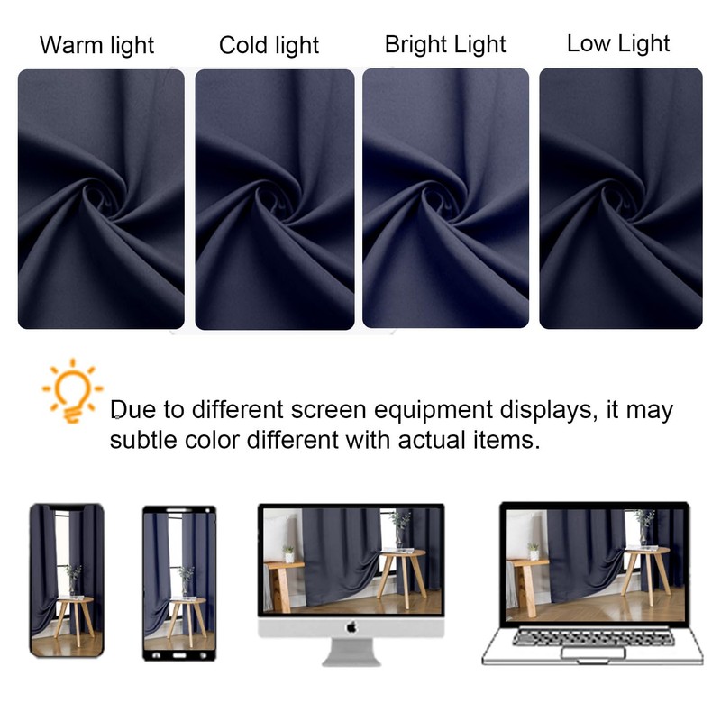 Gwine 24 Inch Long Tier Curtains for Small Window, Short