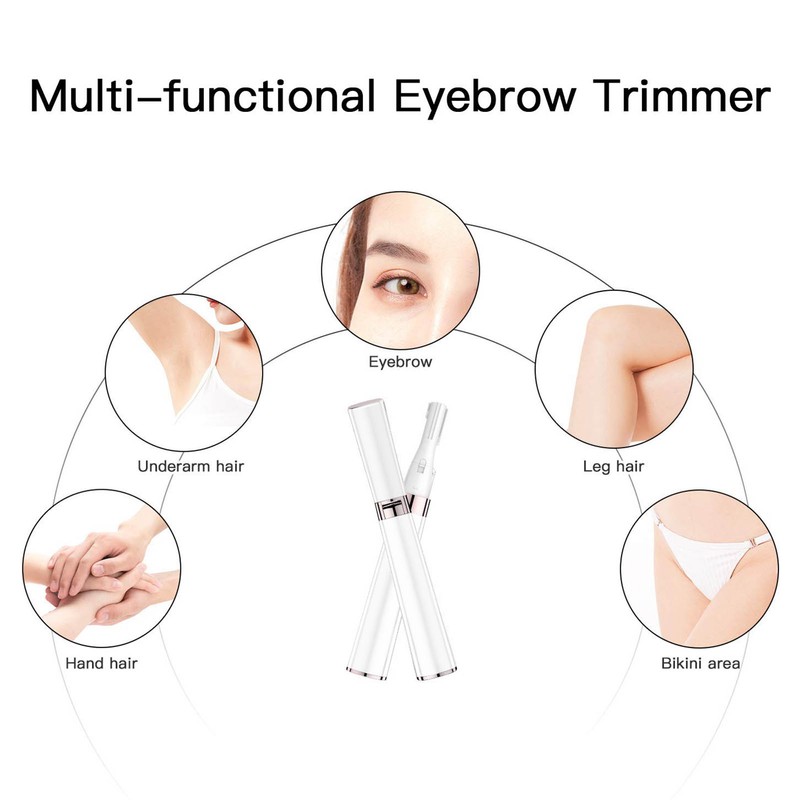 Electric Eyebrow Trimmer Automatic Portable Eyebrow Hair Removal Device for