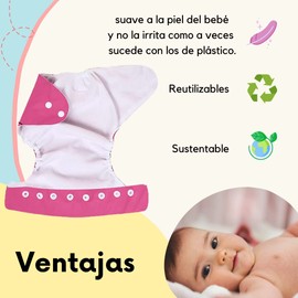 SAYCHEESE Paquete de 15 Pañales Ecológicos de Tela para Bebé - Niño o Niña de 0 a 3 años de Edad, Unitalla y Tamaño Ajustable Todas las Etapas, Reutilizables y Lavables, Variedad de Colores, Económicos y Respetuosos con el Medio Ambiente.