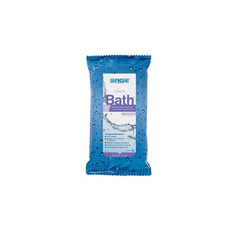 6 Packs New Comfort Bath Clean Scent Bath Wipes 8