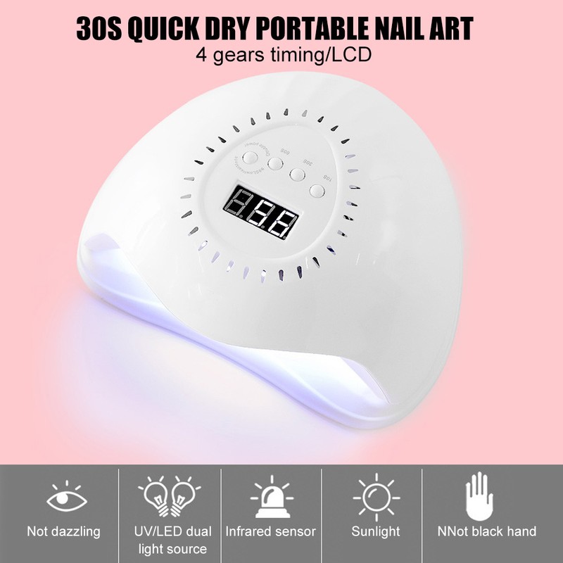 168W Professional LED UV Gel Nail Polish Dryer Lamp Household
