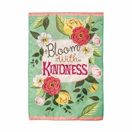 Evergreen Flag Garden Flag 12x18 Double Sided | Welcome Garden Flags For Outside | All Seasons Spring Summer | Small House Flags for Garden, Yard, Front Door (Bloom)