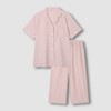 JAJU [JAJU] Men's/Women's Cotton Rayon Seersucker 7-part Pajama Set