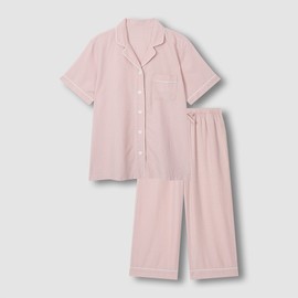 JAJU [JAJU] Men's/Women's Cotton Rayon Seersucker 7-part Pajama Set
