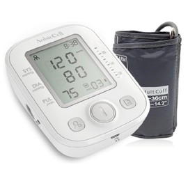 AolsteCell Blood Pressure Monitor, Large Cuff Blood Presssure Machine for Home Use, With 2 Users 198 Memories, White