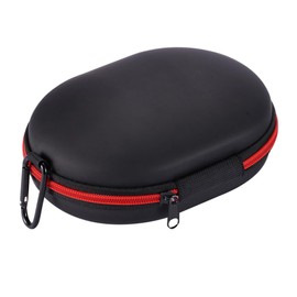 KONTONTY 1pc Headphone Storage Bag Durable Case for Headphones Practical Zipper Pouch Black and Red Pressure and Fall Design for Travel and Everyday Use