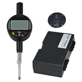 Digital Dial Gauge,with A Range of 25.4mm,Dlectrical Digital Indicator Accuracy of 0.01mm/0.0005 "Metric and Imperial Measure Tool Electronic Dial Gauge for 3D Printing,CNC Machine and Auto Repair
