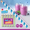50pk Colourful Bubble Tea Straws 21cm | Large & Thick