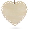 BestPysanky Heart Shape Blackboard, Erasable Hanging Chalkboard- Sign Display Board