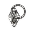 PRIOstahl Eye Plate Mast Plate Diamond with Ring Mounting Hooks