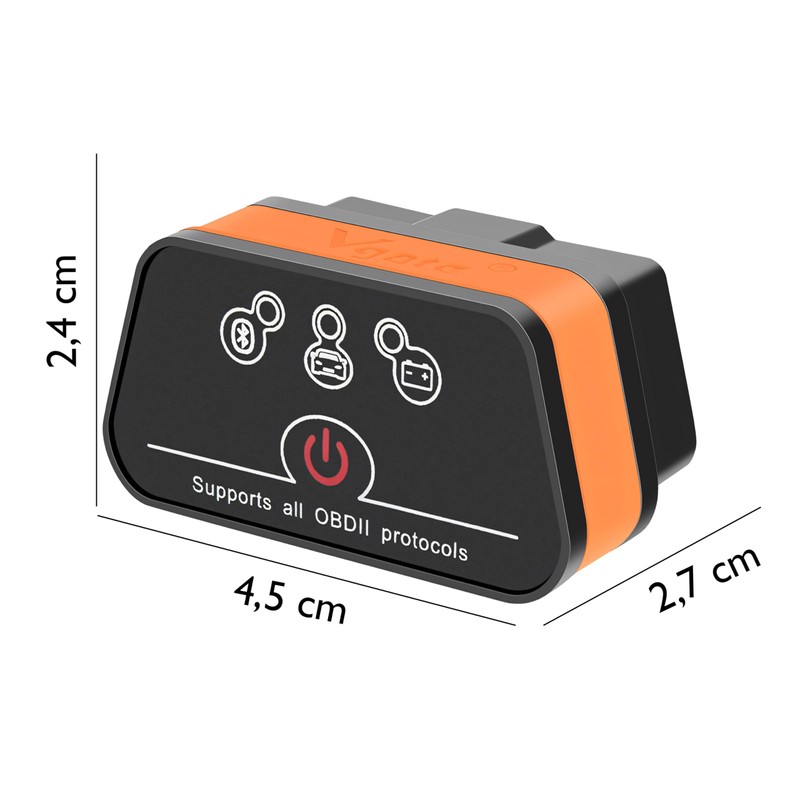 Retoo OBD2 Diagnostic Device Bluetooth, OB II Adapter, Car Scanner