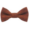 Burnt Orange Wool Dog Bow Tie